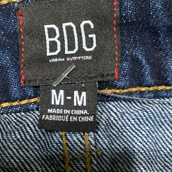 BDG (Urban Outfitters) Frayed Hem Blue Denim 5 Pocket Jean Mini Skirt Sz M - Picture 6 of 7